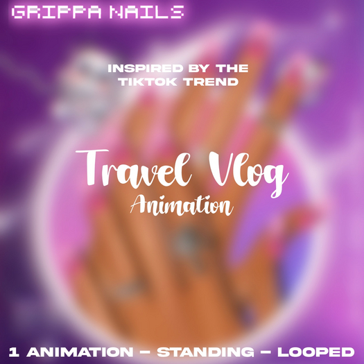 Second Life Marketplace Grippa Accessories Travel Vlog Animation